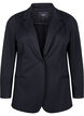 Eenvoudige blazer met knoopsluiting, Zwart, Packshot image number 0