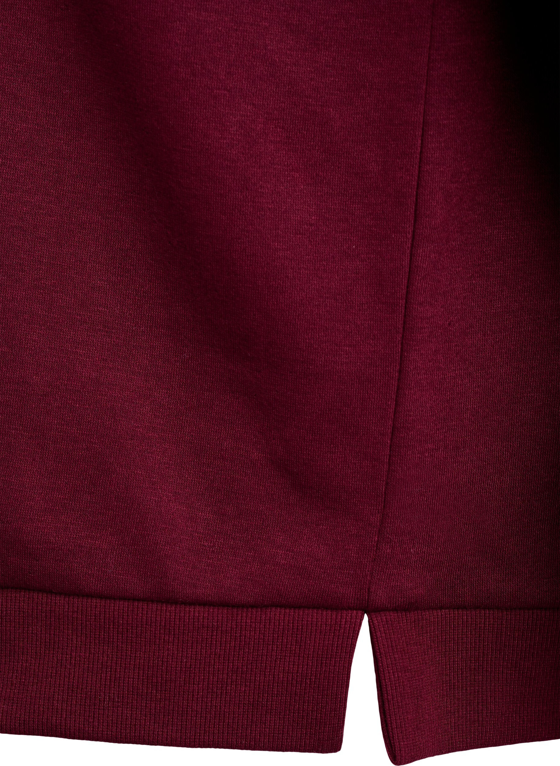 ZizziSweatshirt met franjes, Donker Bordeaux, Packshot image number 3