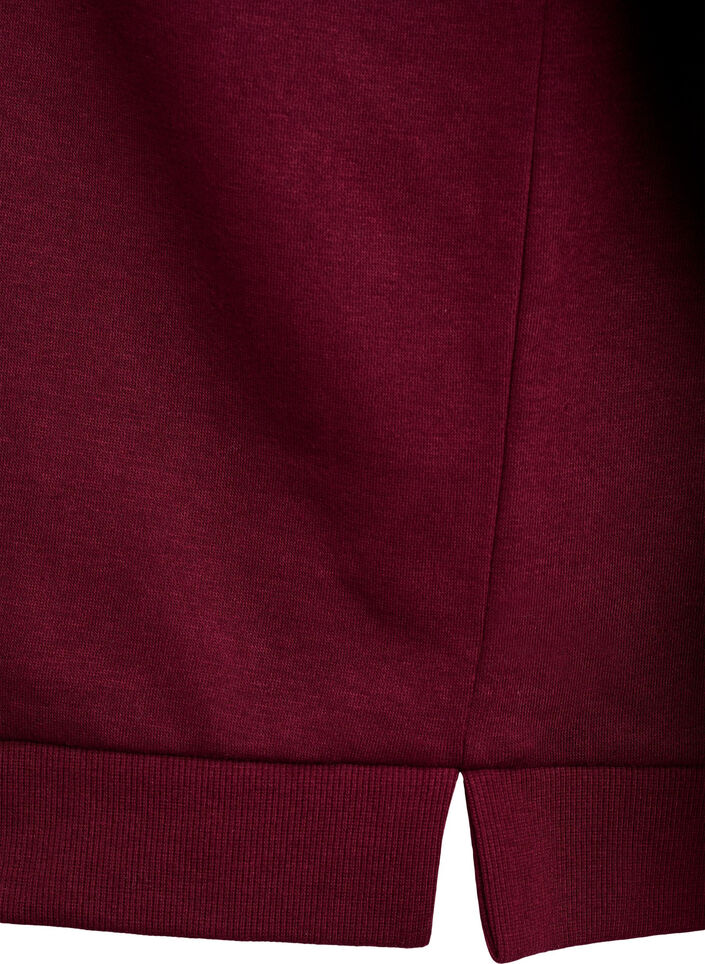 Sweatshirt met franjes, Donker Bordeaux, Packshot image number 3