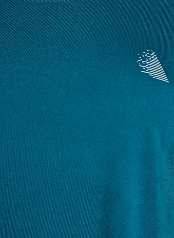 T-shirt de sport couleur unie, Vert, Packshot image number 2