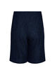 Bermuda shorts van kant met hoge taille, Blauw, Packshot image number 1