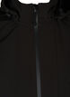Softshell jas met capuchon, Zwart, Packshot image number 2