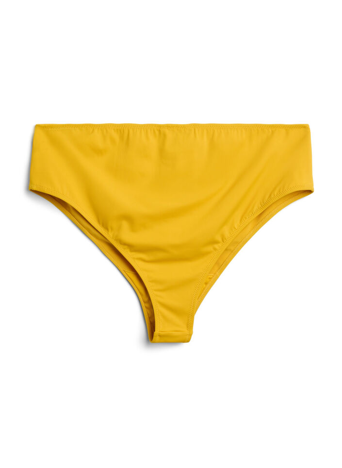 Brazilian bikinibroekje met een normale taille, Old gold, Packshot