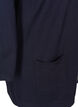 Lang gebreid vest in viscosemix, Blauw, Packshot image number 3
