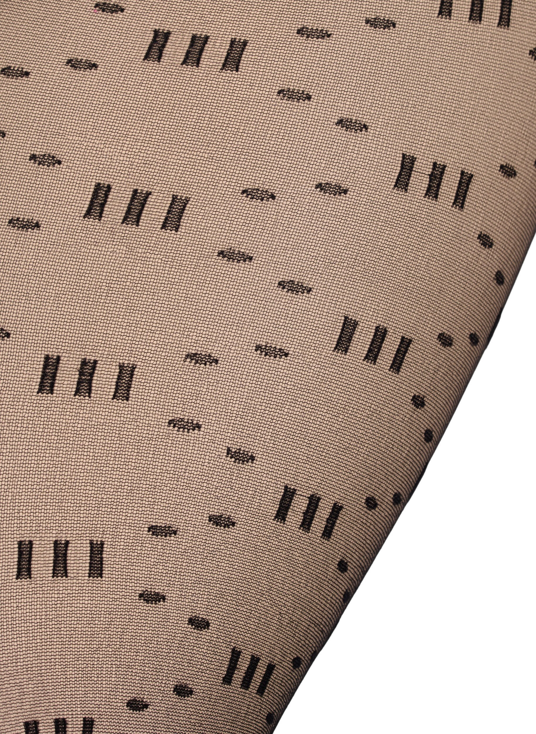 ZizziGedessineerde panty in 20 denier, Black, Packshot image number 2