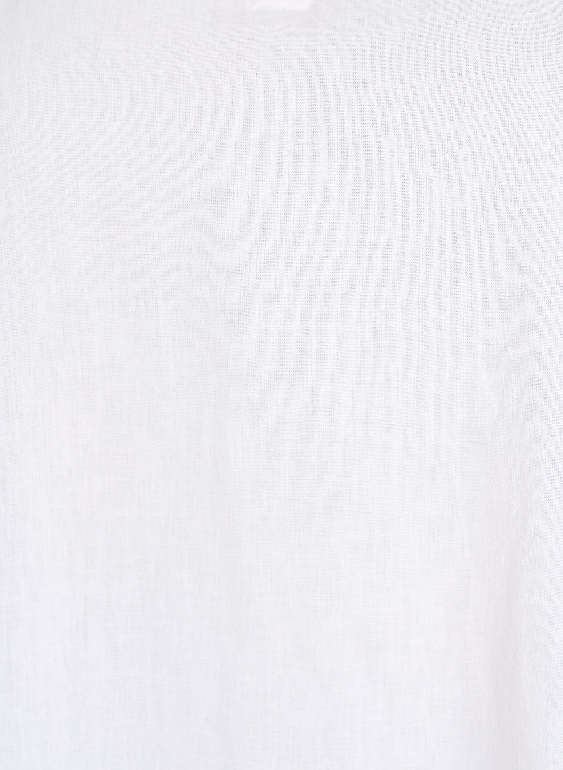 ZizziBlouse in linnen en viscose met mouwen 1/2, Wit, Packshot image number 2