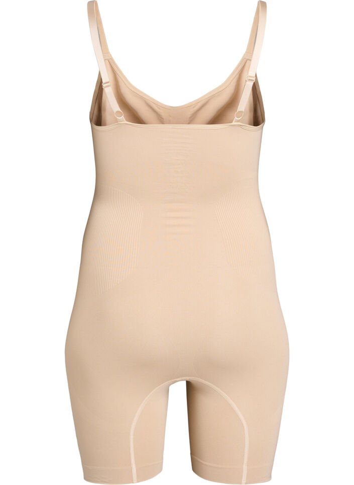 Shapewear body met opening aan de onderkant, Beige, Packshot image number 1