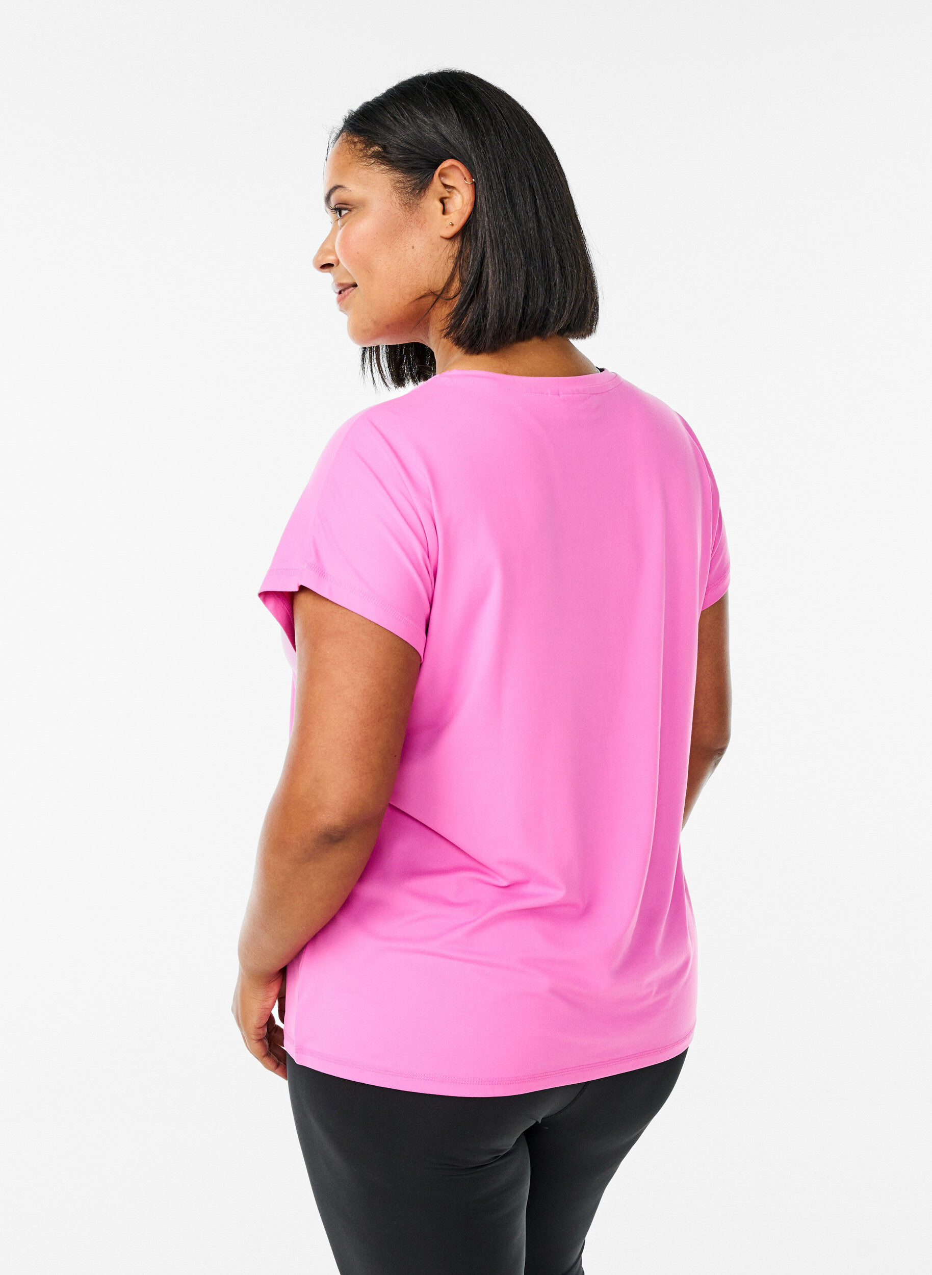 ZizziEffen gekleurd T-shirt voor sporten, Roze, Model image number 2