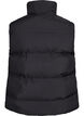 Korte puffer bodywarmer met hoge kraag, Zwart, Packshot image number 1