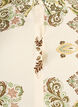 Viscose blouse met 3/4-mouwen en patroon, Groen, Packshot image number 2