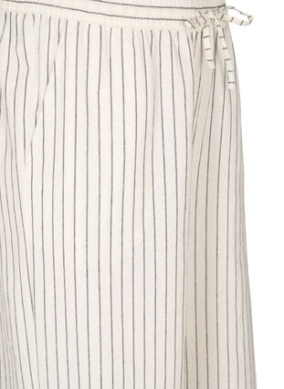 ZizziLosse broek met hoge taille en zakken, Vanille, Packshot image number 2