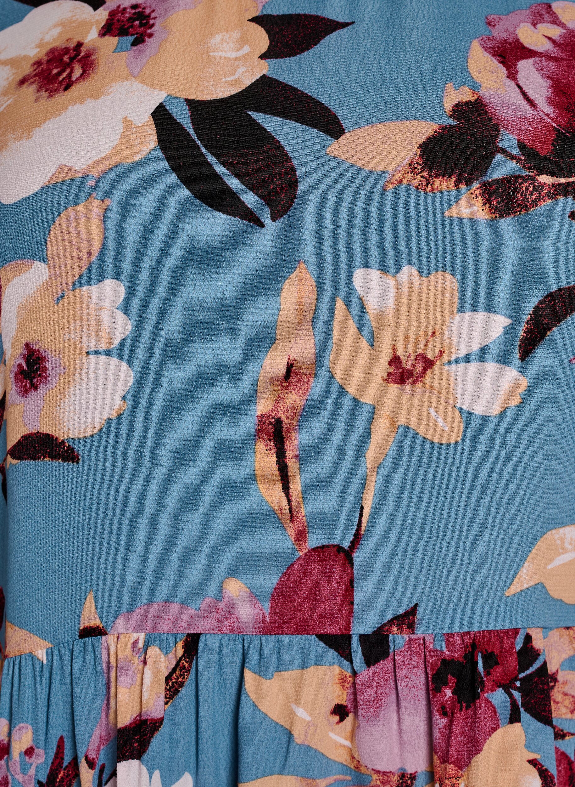 ZizziLange mouwen tuniek met een naad, Blauw, Packshot image number 2