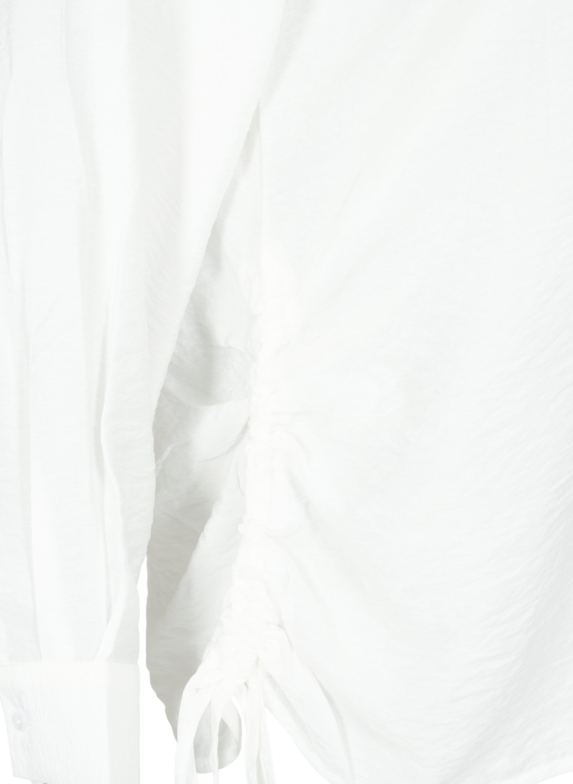 ZizziShirt van viscose met ruches, Bright White, Packshot image number 3