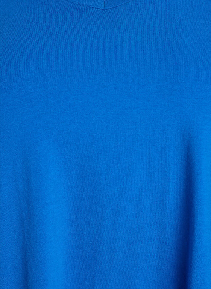 Effen basic katoenen T-shirt, Blauw, Packshot image number 2