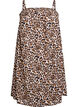 Korte viscose jurk met spaghettibandjes, Beige, Packshot image number 0