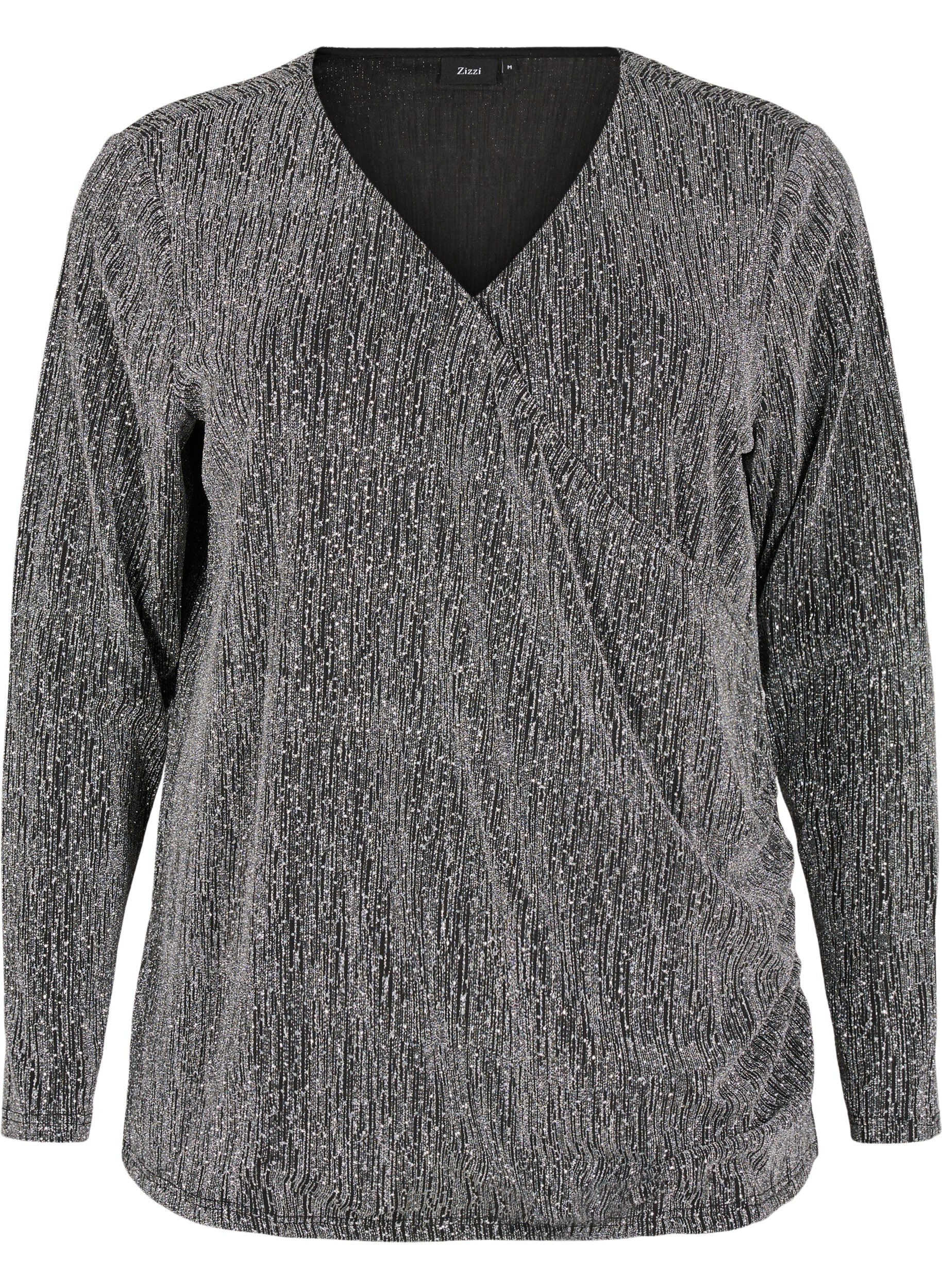 Wikkel-look glitter partytop