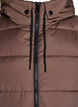 Lange vest met capuchon en zakken, Bruin, Packshot image number 2