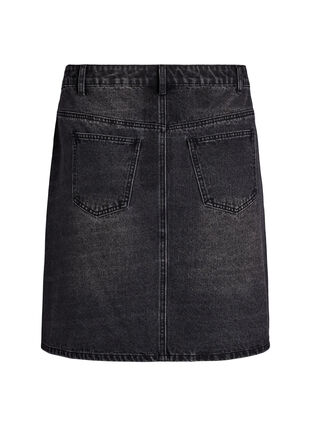 ZizziKorte denimrok met stenen., Grey Denim, Packshot image number 1