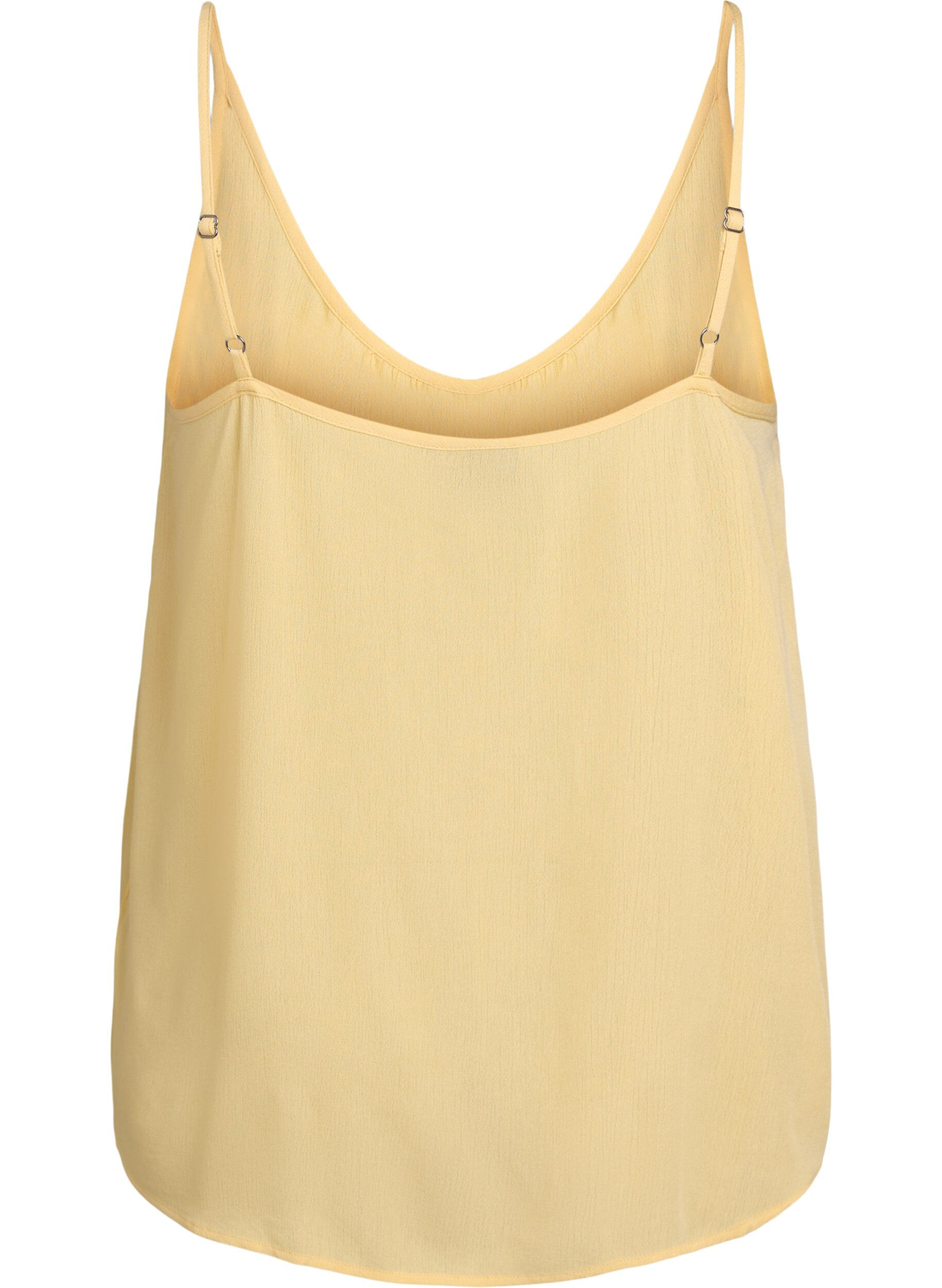 ZizziStrap top in viscose, Geel, Packshot image number 1
