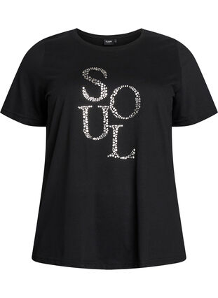 ZizziFLASH - T-shirt met print, Black Soul, Packshot image number 0