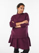 Gebreide blouse met hoge hals, Donker Bordeaux, Model image number 0