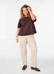 Gemma high-waist jeans, Beige, Model image number 0