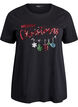 Kerst T-shirt van biologisch katoen, Zwart, Packshot image number 0