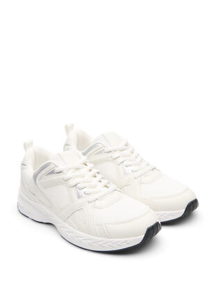 ZizziWide fit - Sportieve sneakers, Wit, Packshot image number 1