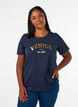 T-shirt met motief, Blauw, Model image number 0