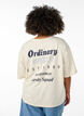 Oversized T-shirt met rugprint, Beige, Model image number 2