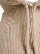 Gebreide balaclava met trekkoordjes, Beige, Packshot image number 2