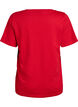 Basic t-shirt met korte mouwen en V-hals, Rood, Packshot image number 1