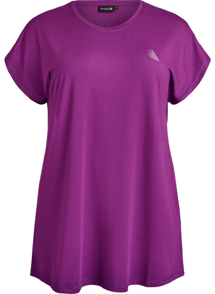 Lang workout T-shirt, Paars, Packshot image number 0