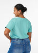 Effen basic katoenen T-shirt, Groen, Model image number 2