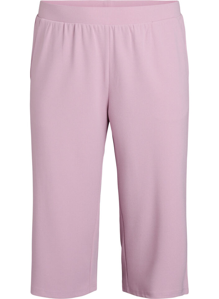 FLASH - Hoog getailleerde kniebroek met losse pasvorm, Rood, Packshot image number 0