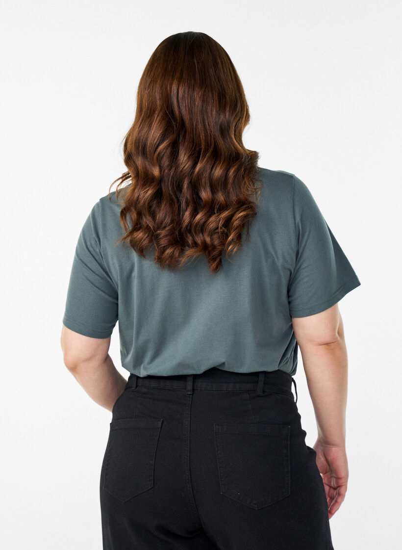 FLASH - T-shirt met print, Groen, Model image number 2