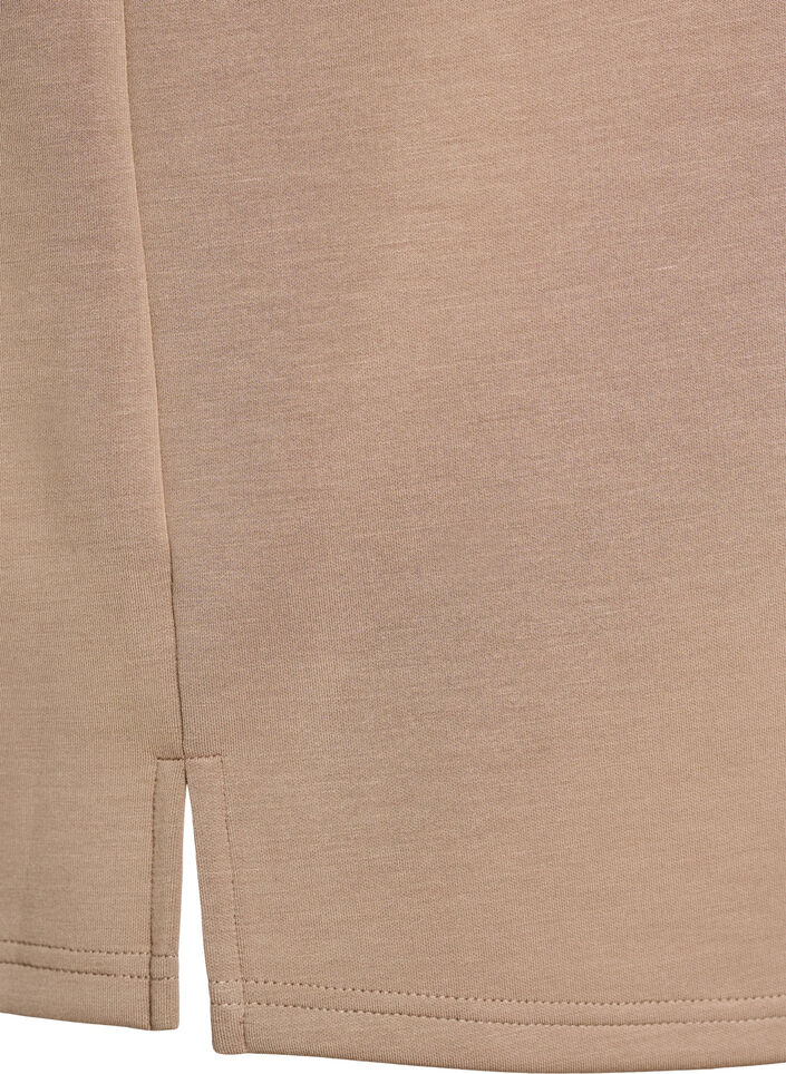 Losse pasvorm T-shirt met halflange mouwen, Beige, Packshot image number 3