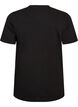 Katoenen T-shirt met tekstprint, Zwart, Packshot image number 1