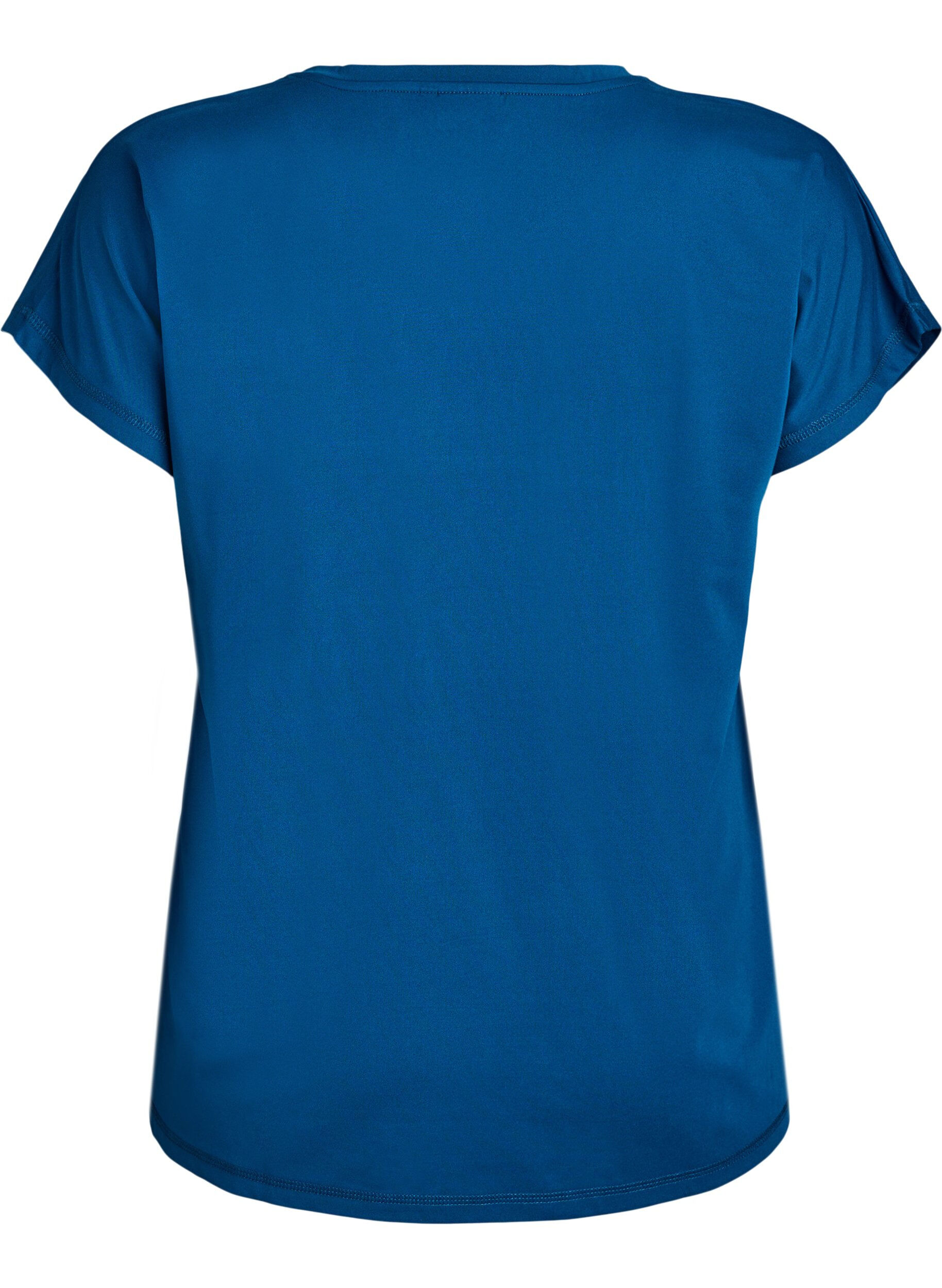 ZizziEffen gekleurd trainingsshirt, Blauw, Packshot image number 1