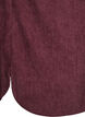 Overhemdblouse met lange mouwen in corduroy, Donker Bordeaux, Packshot image number 3