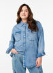 Denim shirt met borstzakken, Blauw, Model image number 0