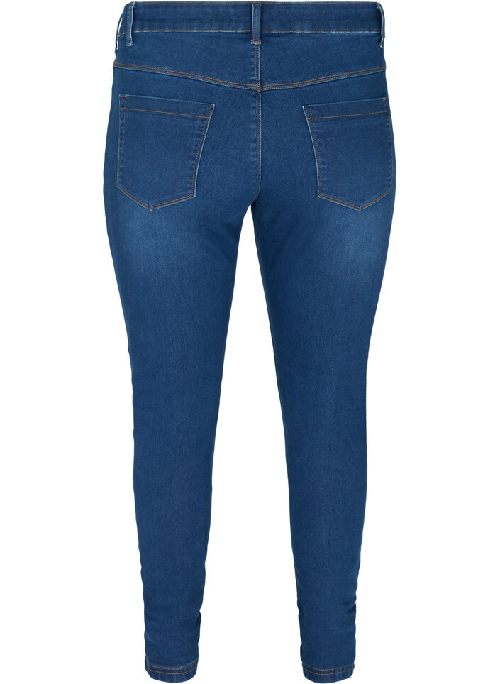 Jeggings van katoenmix, Blue denim, Packshot image number 1