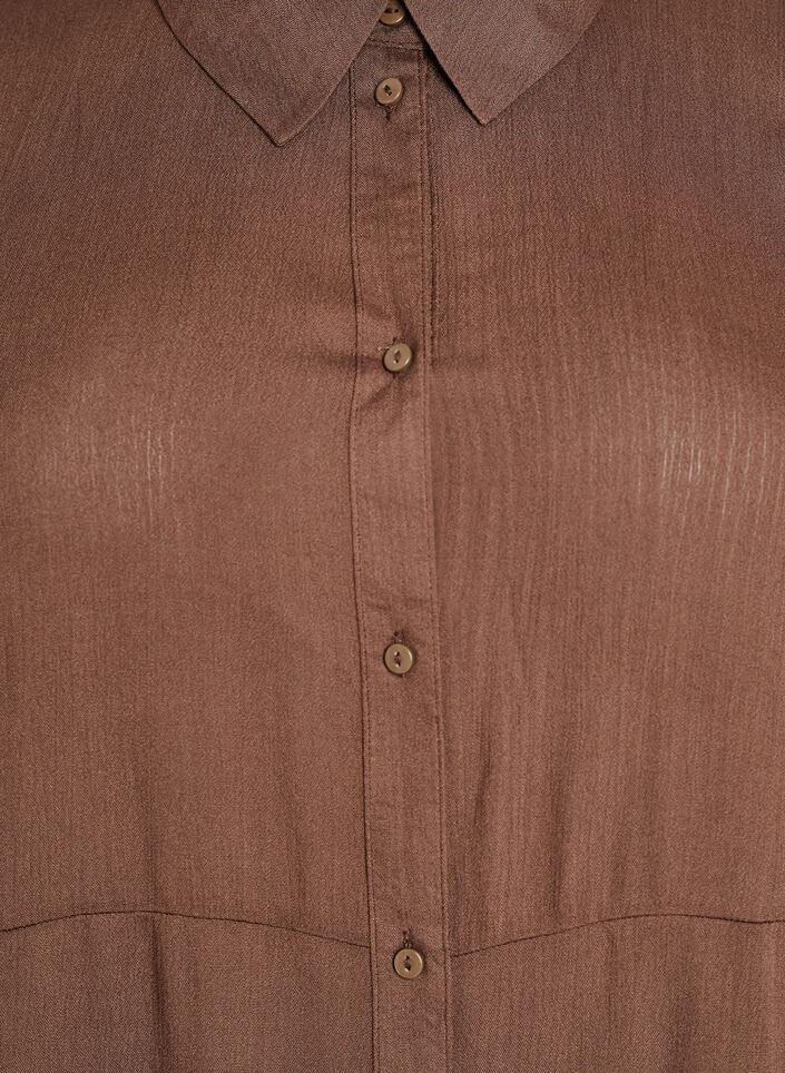 Midi shirtjurk met korte mouwen, Rain Drum, Packshot image number 2