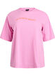 Sportief T-shirt in biologisch katoen, Roze, Packshot image number 0
