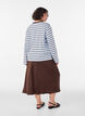 Satijnen midi rok, Bruin, Model image number 1