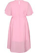 Enkellange jurk met vlindermouwen en strikceintuur, Roze, Packshot image number 1