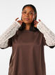 Los T-shirt met lange kanten mouwen, Bruin, Model image number 3
