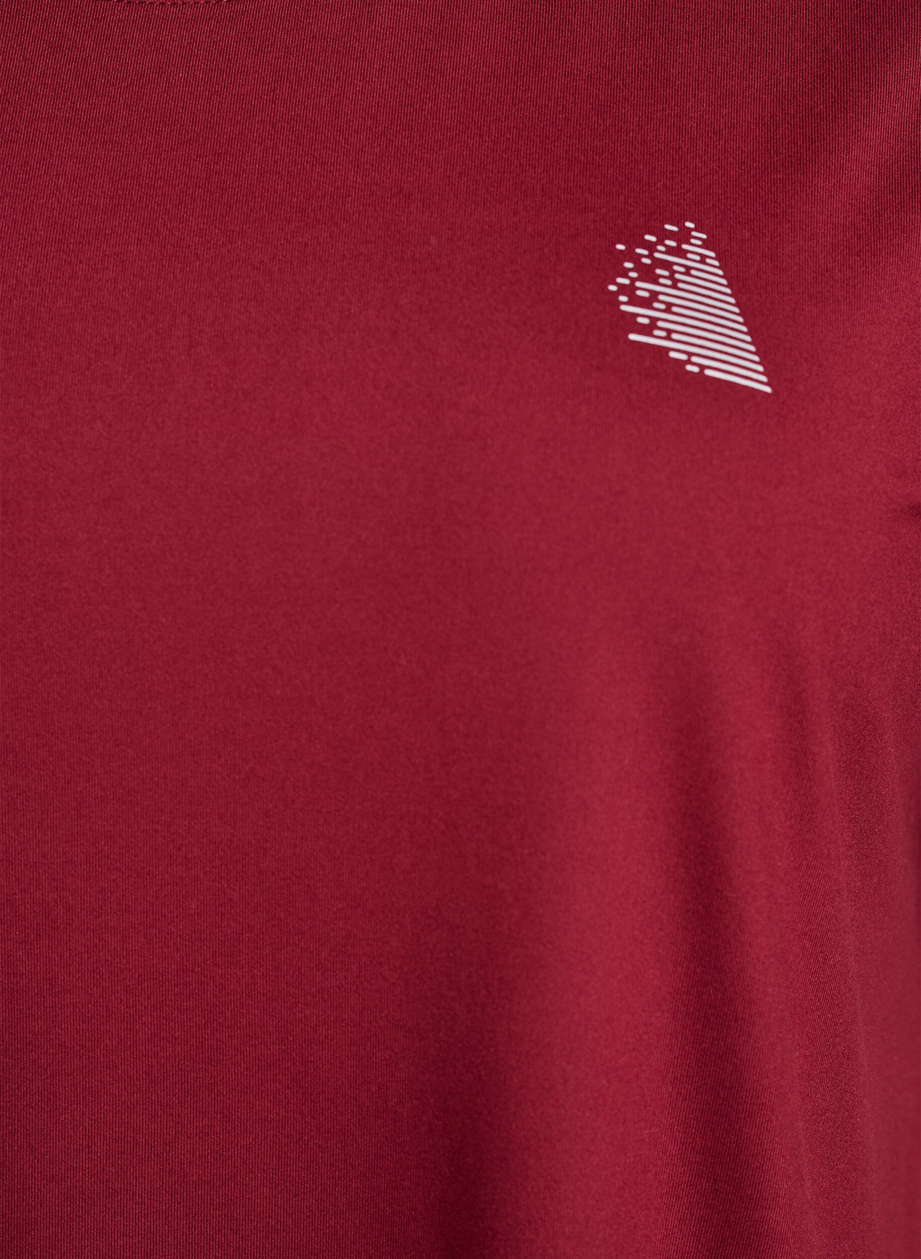 ZizziEffen gekleurd trainingsshirt, Rood, Packshot image number 2
