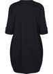 Katoenen jurk met ballon pasvorm, Zwart, Packshot image number 1