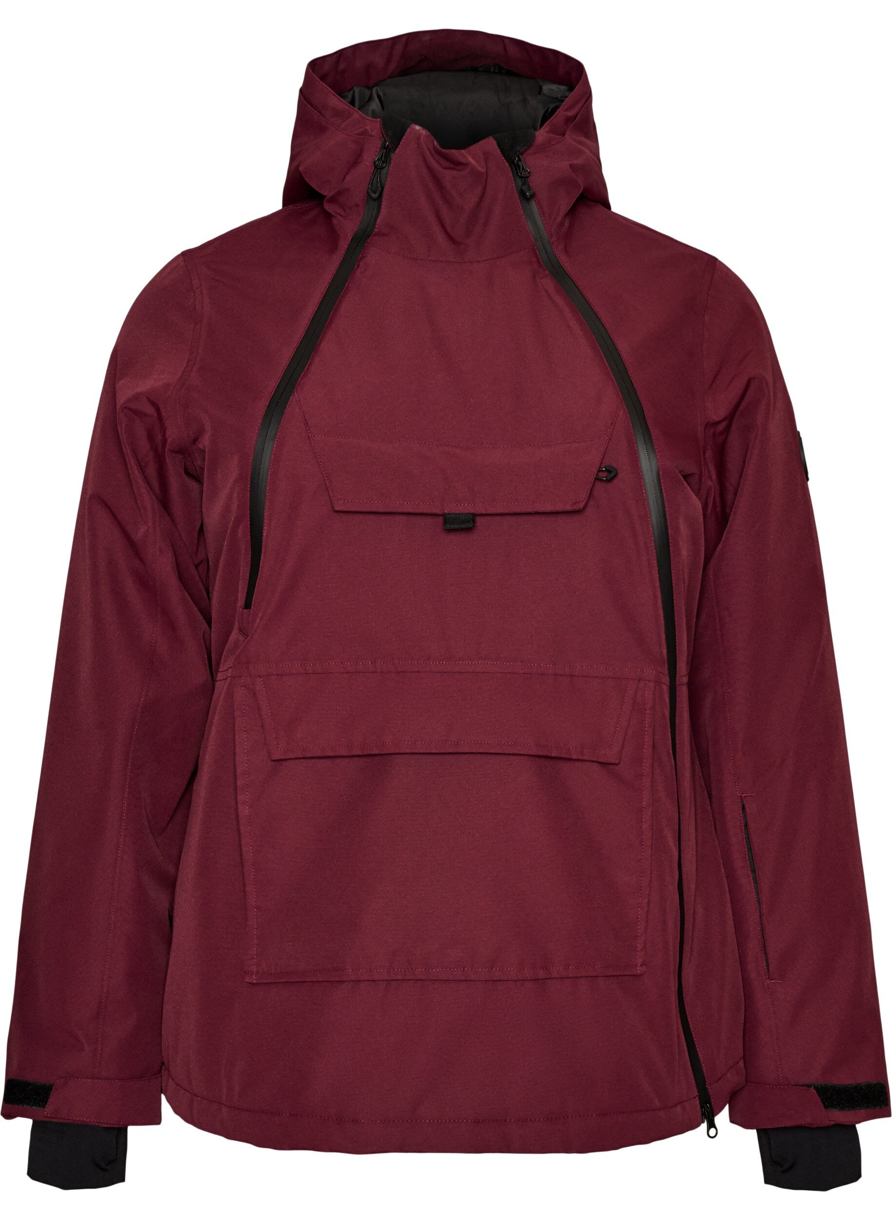 Functionele ski-anorak met capuchon
